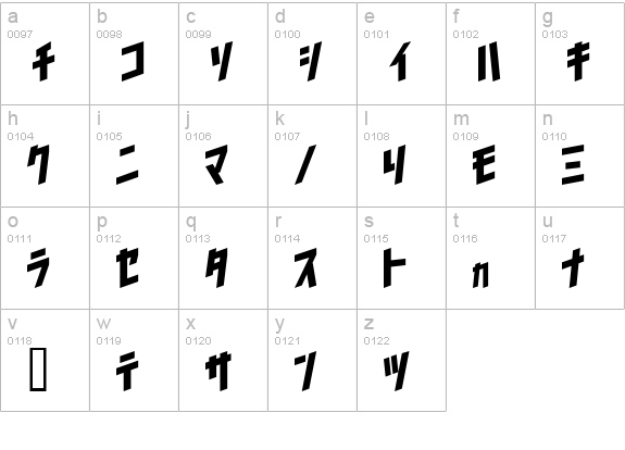 I2trigunMaximum J lowercase a-z preview