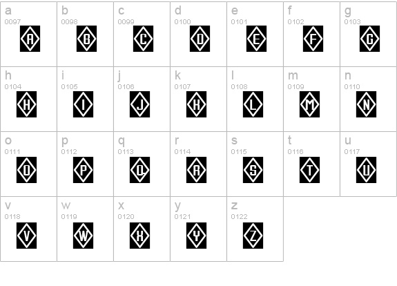 Icecube lowercase a-z preview