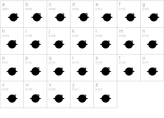 Identification-03F lowercase a-z preview