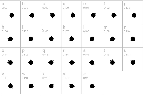Identification-04S lowercase a-z preview