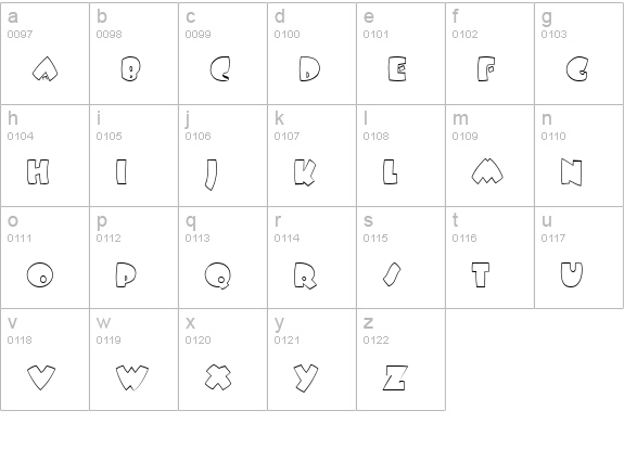 IdomeneoOpen lowercase a-z preview