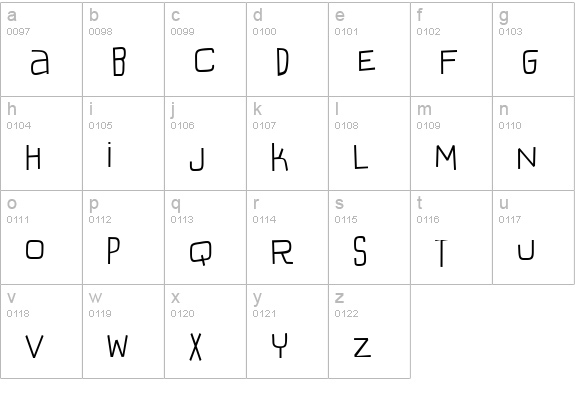 IguanaLover BTN Cn Lt lowercase a-z preview