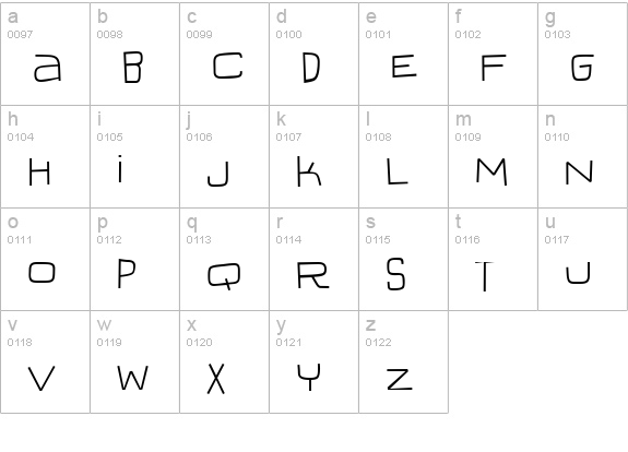 IguanaLover BTN Lt lowercase a-z preview