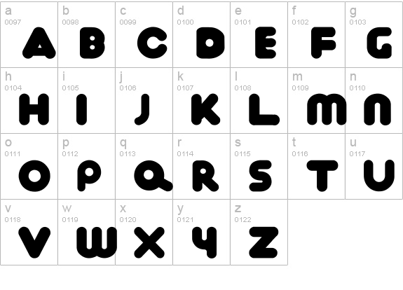 Ihop lowercase a-z preview