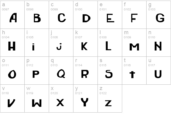 im lowercase a-z preview