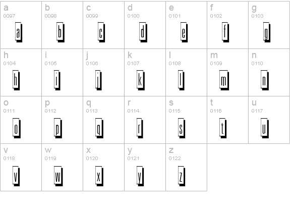Image Regular lowercase a-z preview