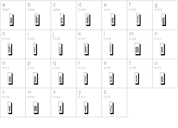 ImageClub lowercase a-z preview