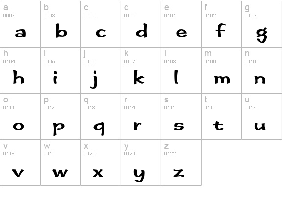 Immi Five O Five Std lowercase a-z preview