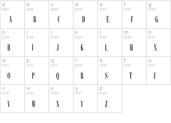 ImprimeurClassiqueEF-Reg lowercase a-z preview