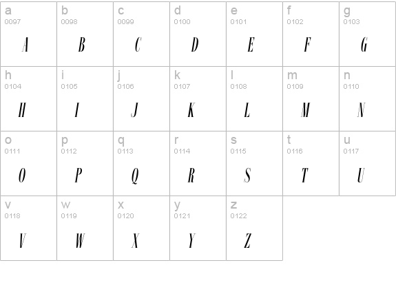 ImprimeurNouveauEF-Obl lowercase a-z preview