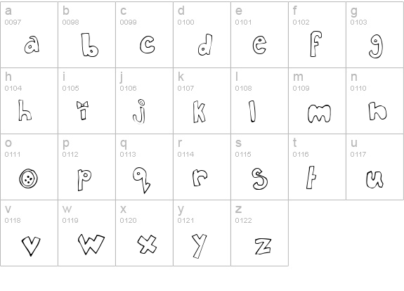 In My Closet lowercase a-z preview