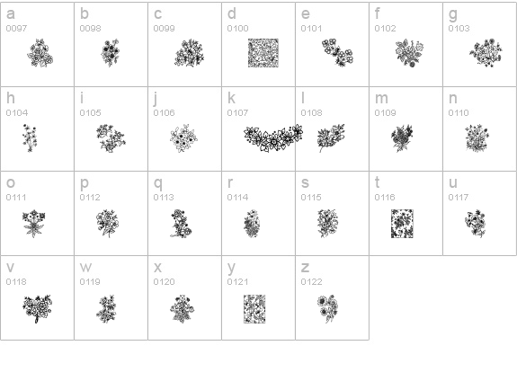 In your garden lowercase a-z preview