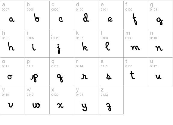 Indian Hotel lowercase a-z preview