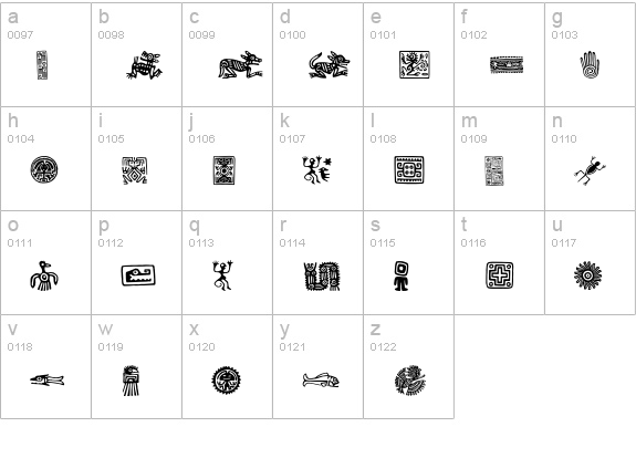 IndianSummer lowercase a-z preview