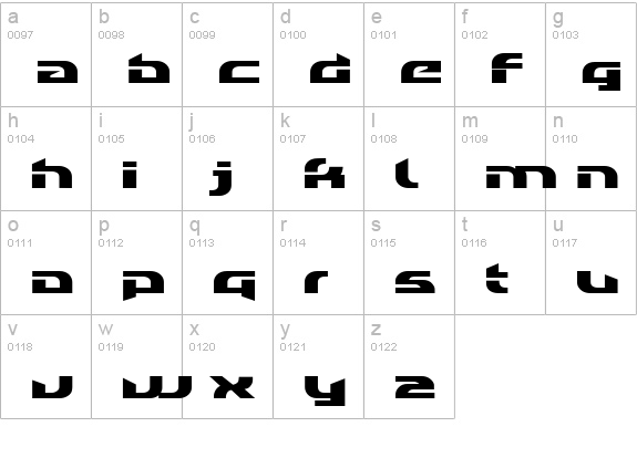 Individigital Black lowercase a-z preview