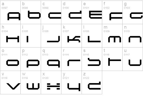 Induction lowercase a-z preview