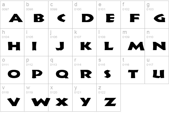Indy Extended Normal lowercase a-z preview