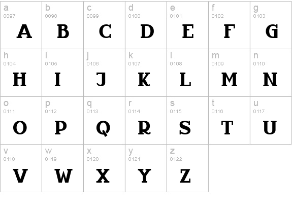 Infantyl lowercase a-z preview