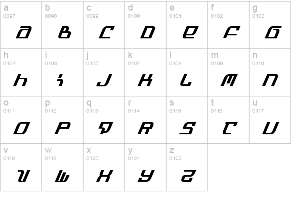 Infinity Formula Cond Italic lowercase a-z preview