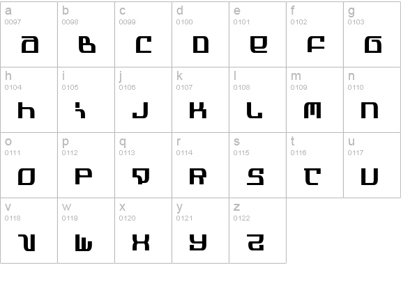 Infinity Formula Condensed lowercase a-z preview