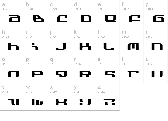 Infinity Formula Expanded lowercase a-z preview