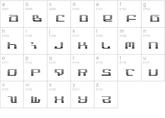 Infinity Formula Gradient lowercase a-z preview