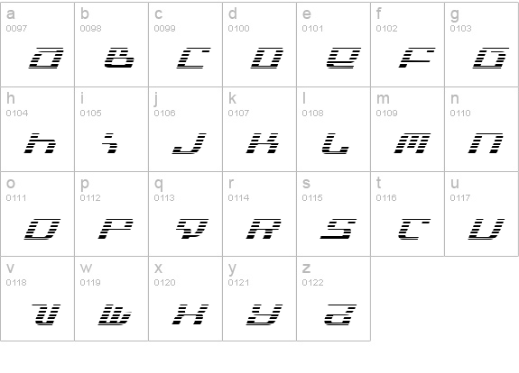 Infinity Formula Gradient Ital lowercase a-z preview