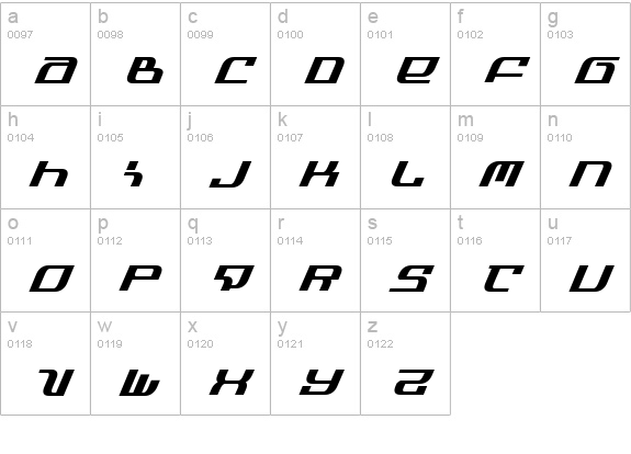 Infinity Formula Italic lowercase a-z preview