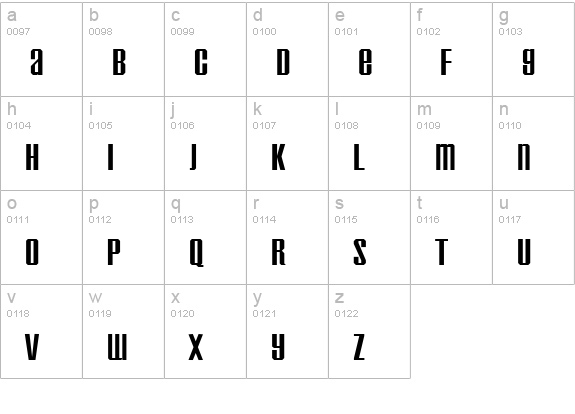 Inflammable Age lowercase a-z preview