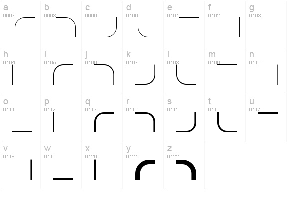 InFraction SSi lowercase a-z preview