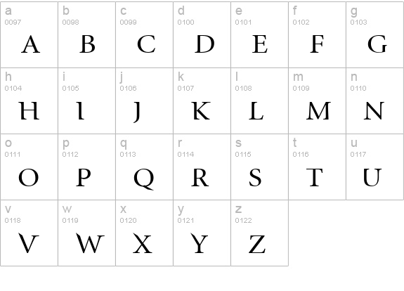 InfraRed lowercase a-z preview