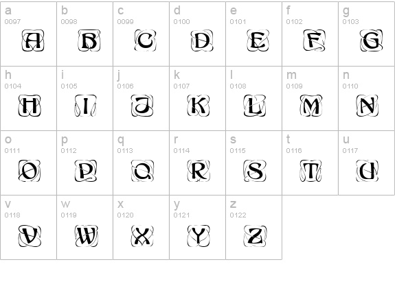 Initial Caps 1 Normal lowercase a-z preview
