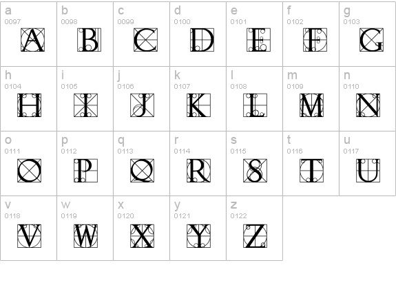 Initial Caps 3 Normal lowercase a-z preview
