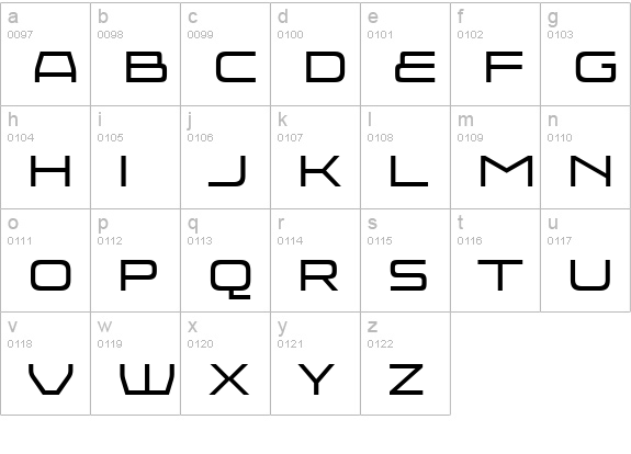 Injekuta Rg lowercase a-z preview