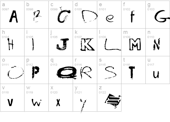 InnerCity-Brixton lowercase a-z preview