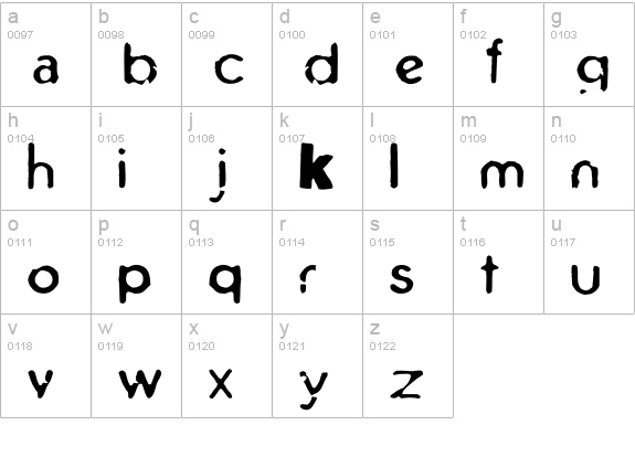 InnerCity-Camberwell lowercase a-z preview