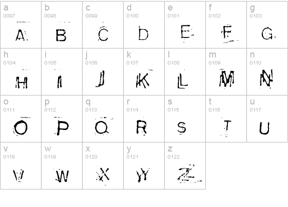 InsClouseau lowercase a-z preview