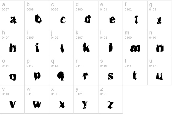Inspector 39 lowercase a-z preview