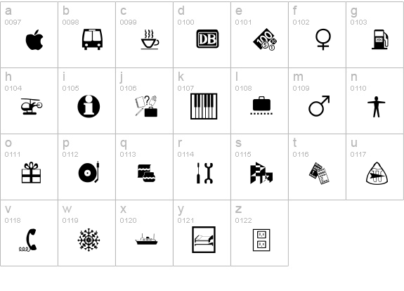 Inter lowercase a-z preview