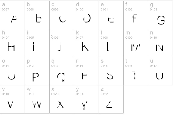 InternationalDisgrace lowercase a-z preview