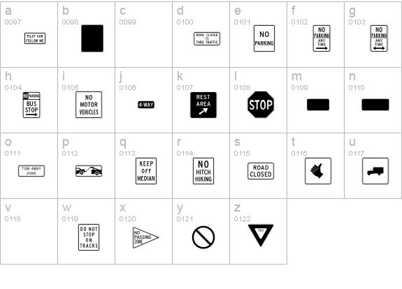 InterstatePi-Two lowercase a-z preview