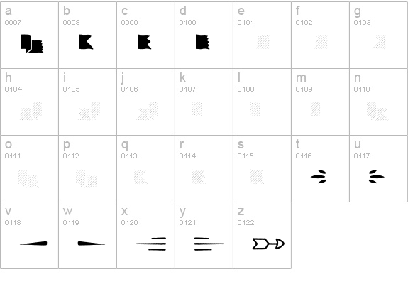 Intro Goodies Banners & Endings lowercase a-z preview