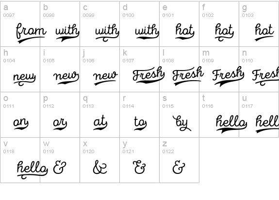 Intro Goodies Words lowercase a-z preview