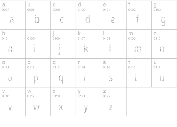 Intro Head B L lowercase a-z preview