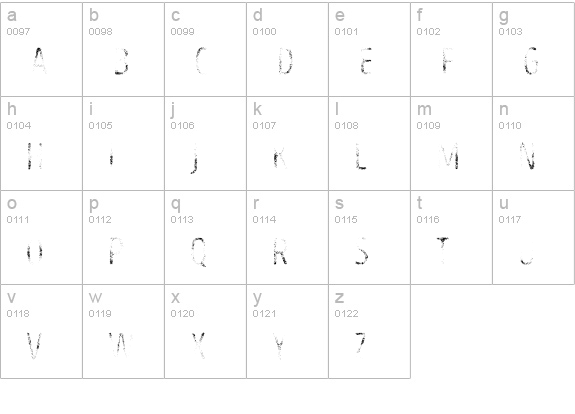Intro Head B UC G lowercase a-z preview