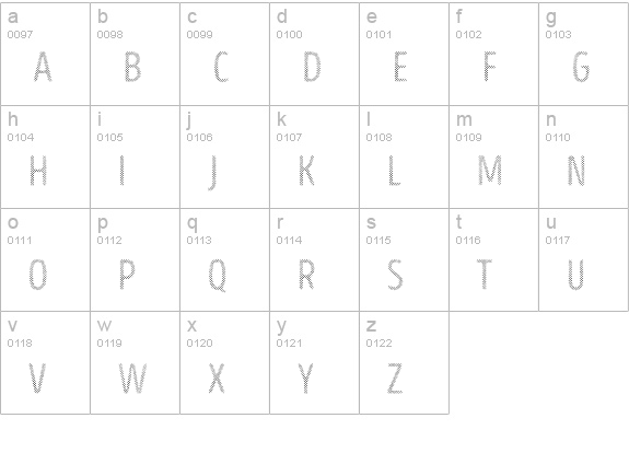 Intro Head B UC H1 lowercase a-z preview