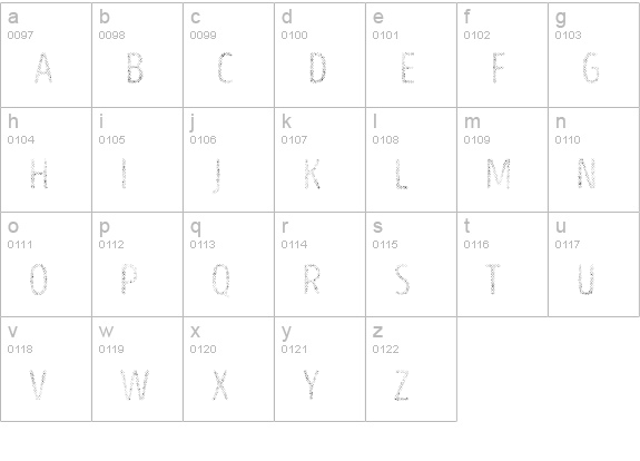 Intro Head B UC H2 lowercase a-z preview