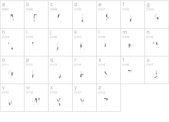 Intro Head H UC G lowercase a-z preview