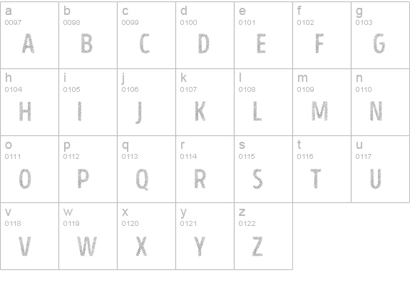 Intro Head H UC H1 lowercase a-z preview