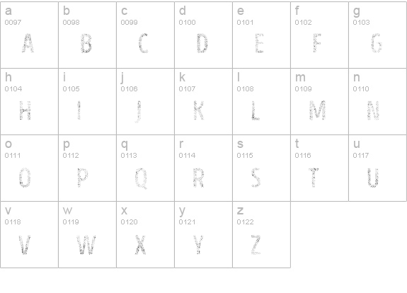 Intro Head H UC H2 lowercase a-z preview
